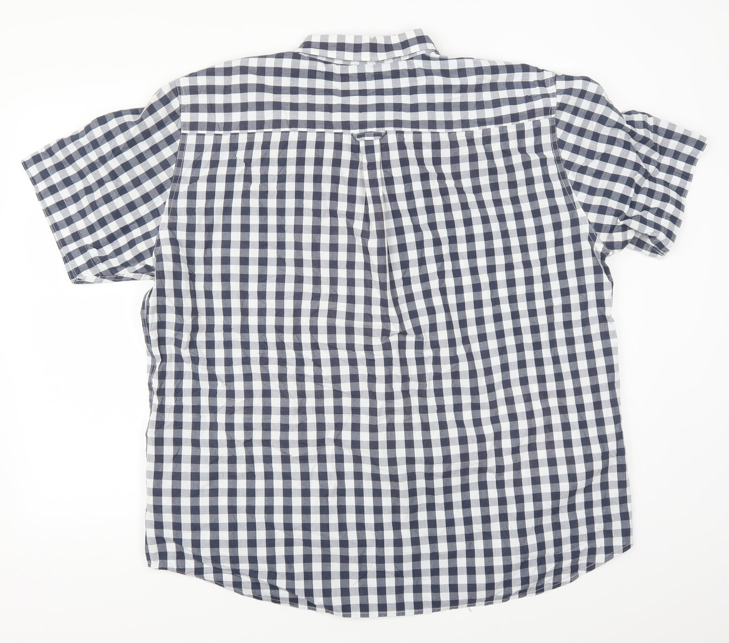 Maine Mens Blue Check   Button-Up Size XL