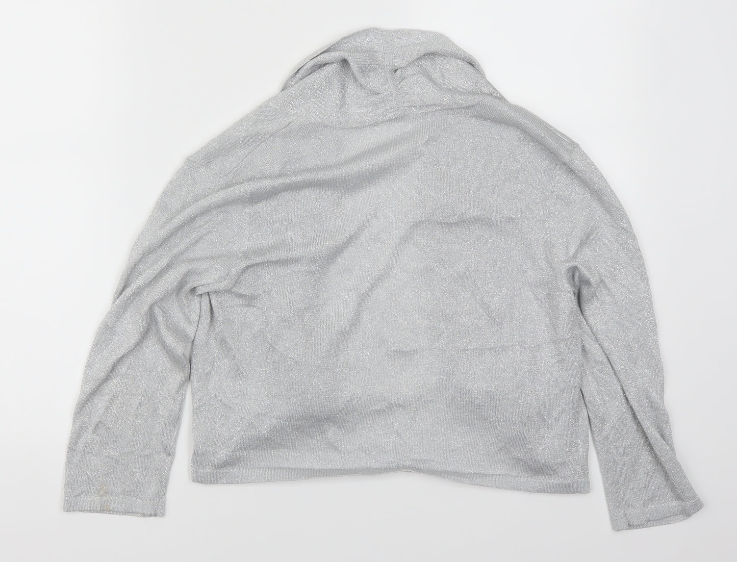 BHS Womens Silver   Cardigan Jumper Size 10
