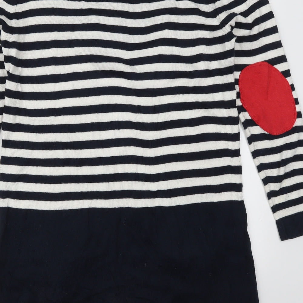 TU Womens Blue Striped  Jumper Dress  Size 10