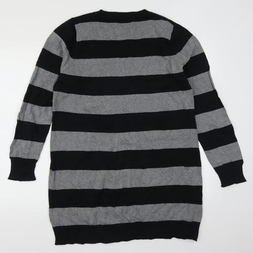 NEXT Womens Grey Striped  Jumper Dress  Size 18