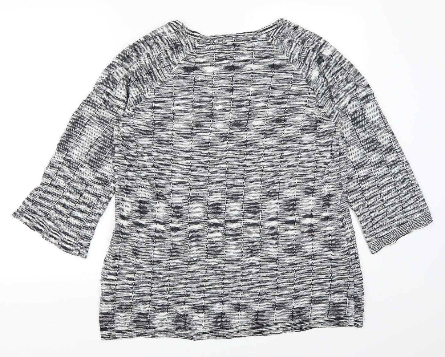 Dana Buchman Womens Grey  Rayon Pullover Jumper Size L