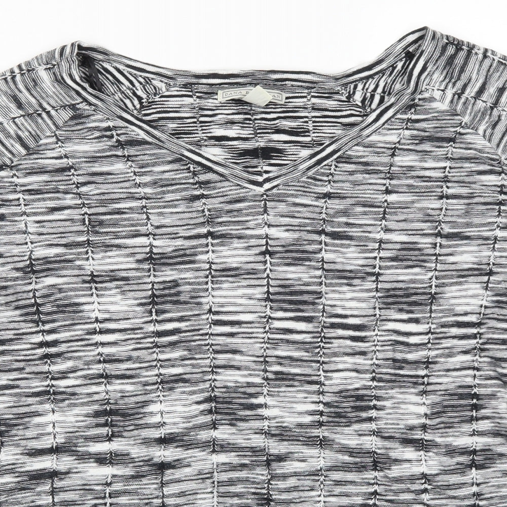 Dana Buchman Womens Grey  Rayon Pullover Jumper Size L