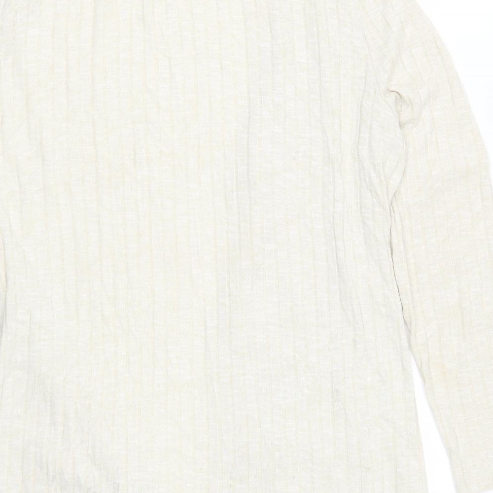 B Collection Womens Beige   Cardigan Jumper Size L  - e