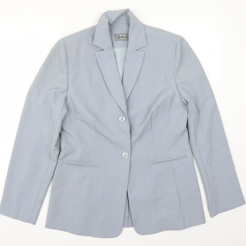 AMARANTO Womens Blue   Jacket Suit Jacket Size 12