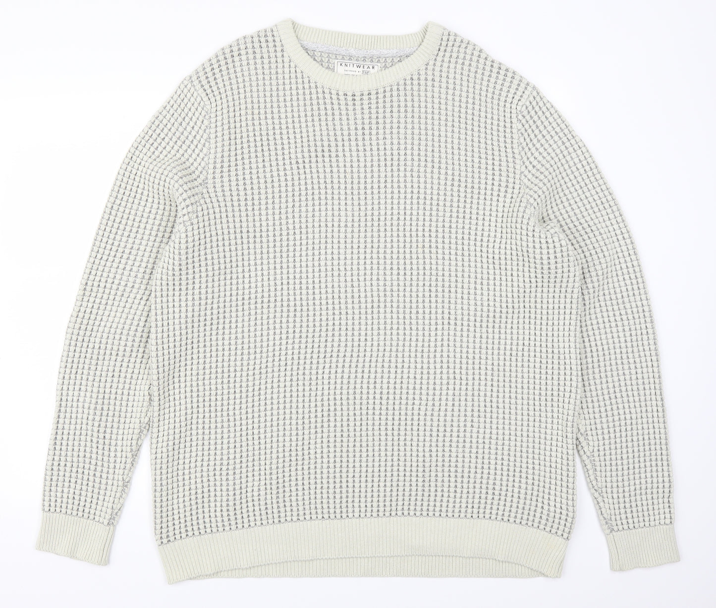 F&F Mens Beige   Pullover Jumper Size 2XL