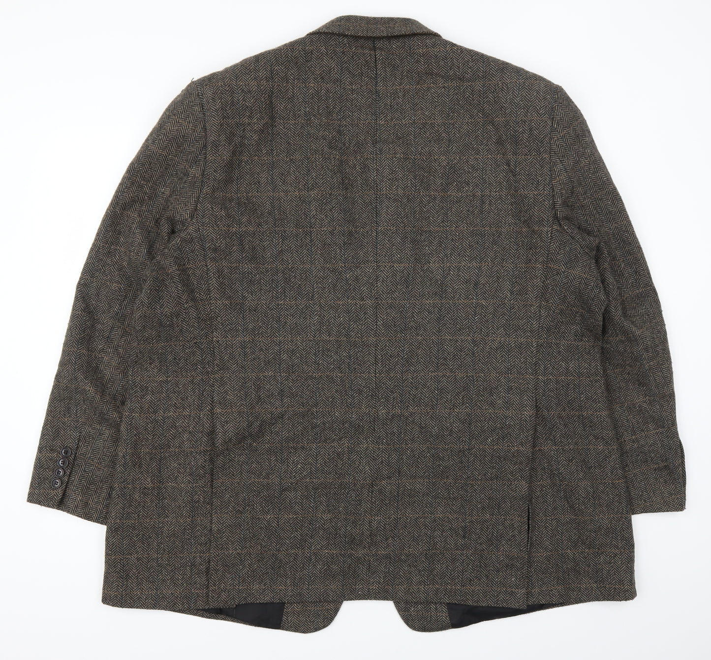 Mansize Mens Brown Herringbone  Jacket Suit Jacket Size 52