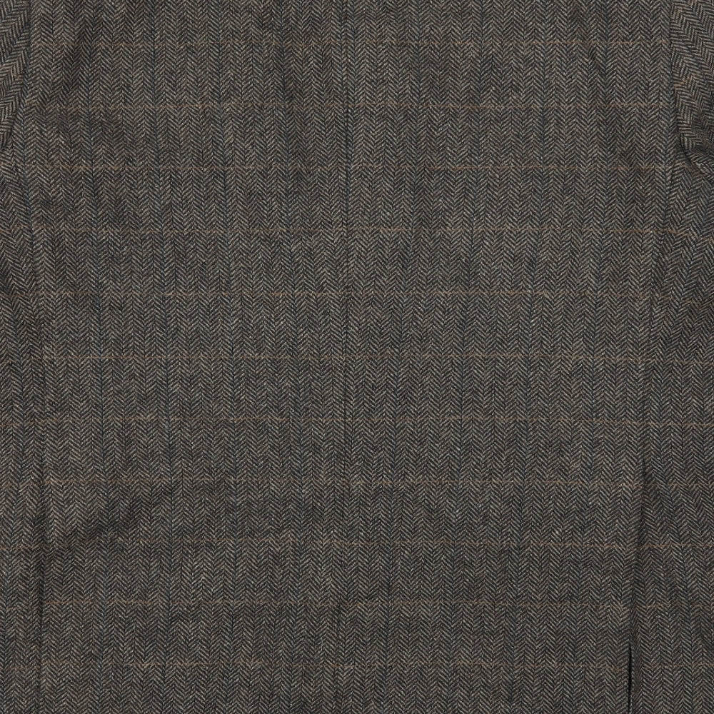 Mansize Mens Brown Herringbone  Jacket Suit Jacket Size 52