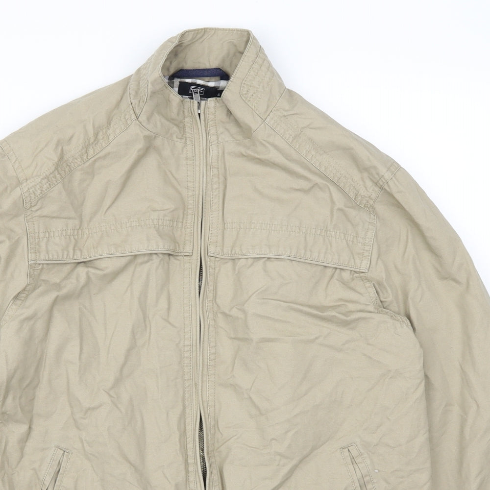 F&F Mens Beige   Bomber Jacket Jacket Size S