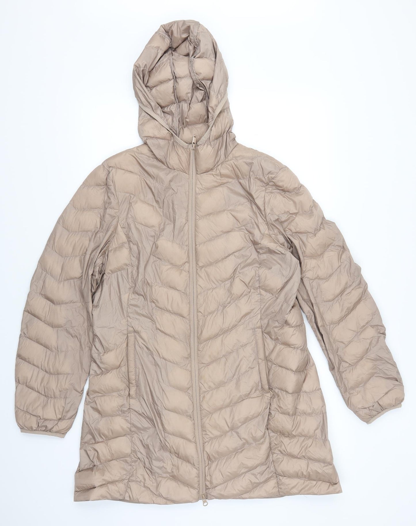 Marks and Spencer Womens Pink   Quilted Coat Size 14