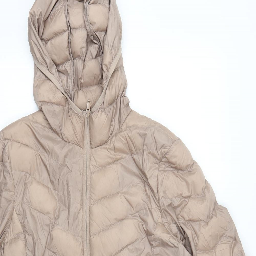 Marks and Spencer Womens Pink   Quilted Coat Size 14