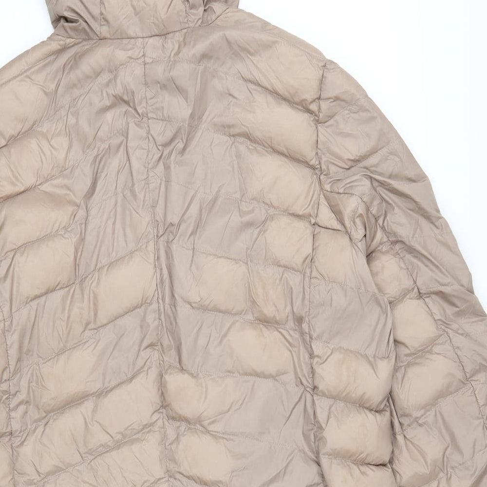 Marks and Spencer Womens Pink   Quilted Coat Size 14