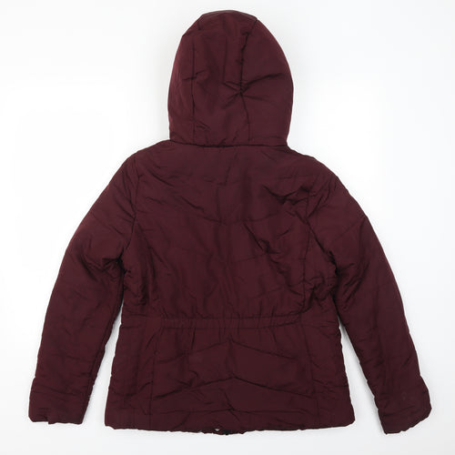 Peacocks Womens Red   Quilted Coat Size 12