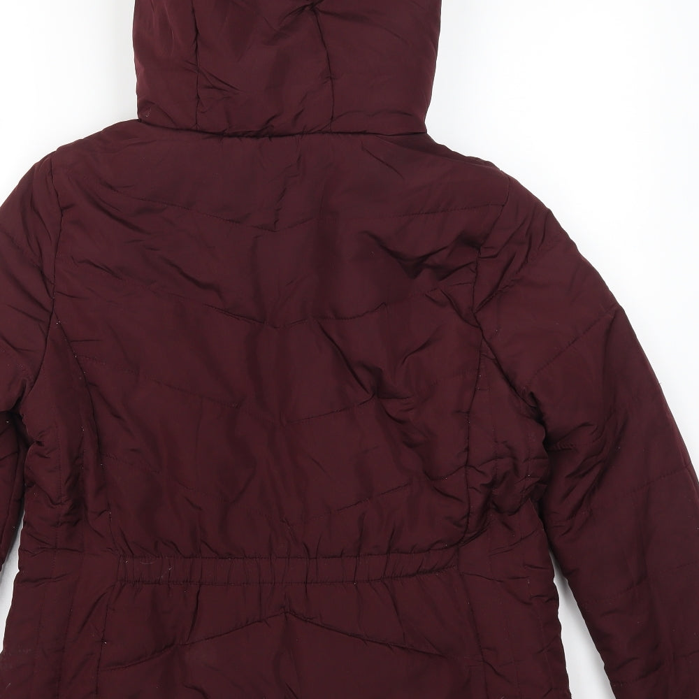 Peacocks Womens Red   Quilted Coat Size 12