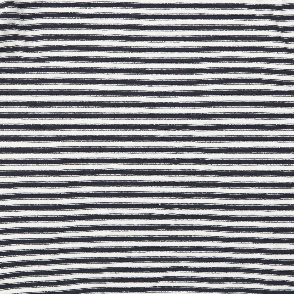 NEXT Womens Blue Striped  Pullover Sweatshirt Size 14