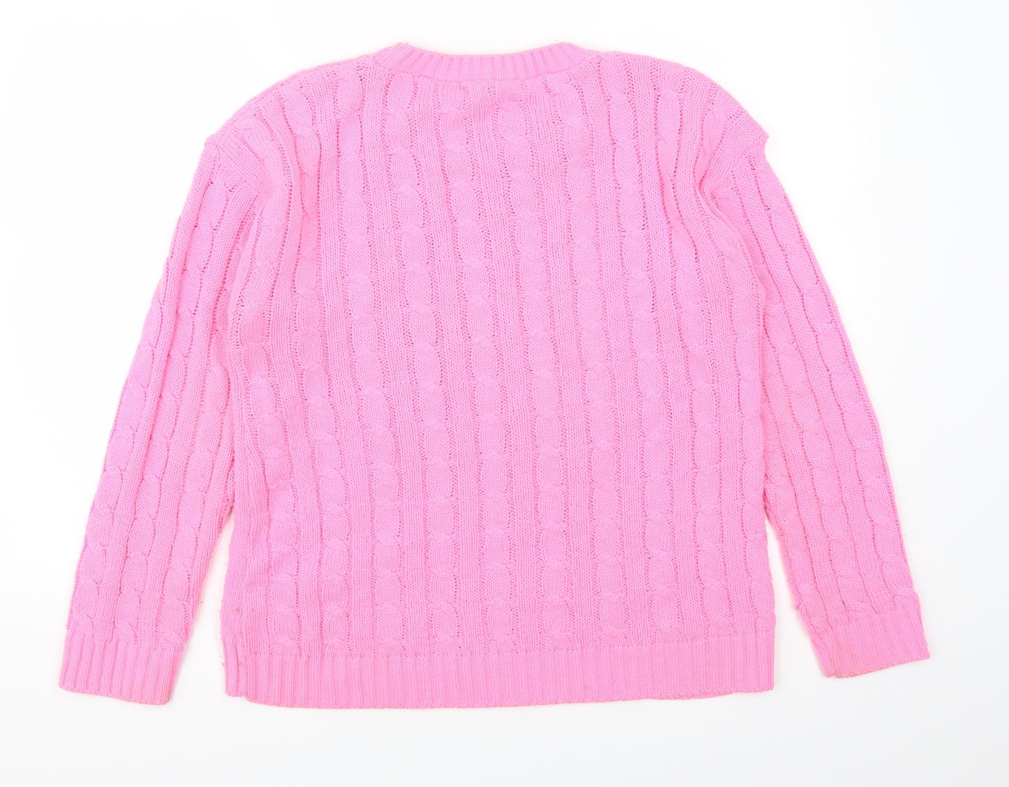 Destiny Womens Pink   Pullover Jumper Size S