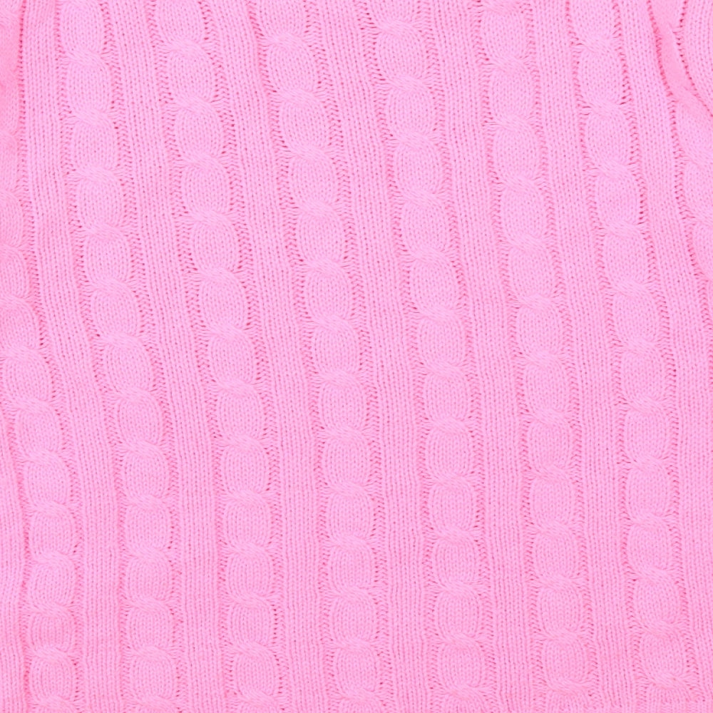 Destiny Womens Pink   Pullover Jumper Size S