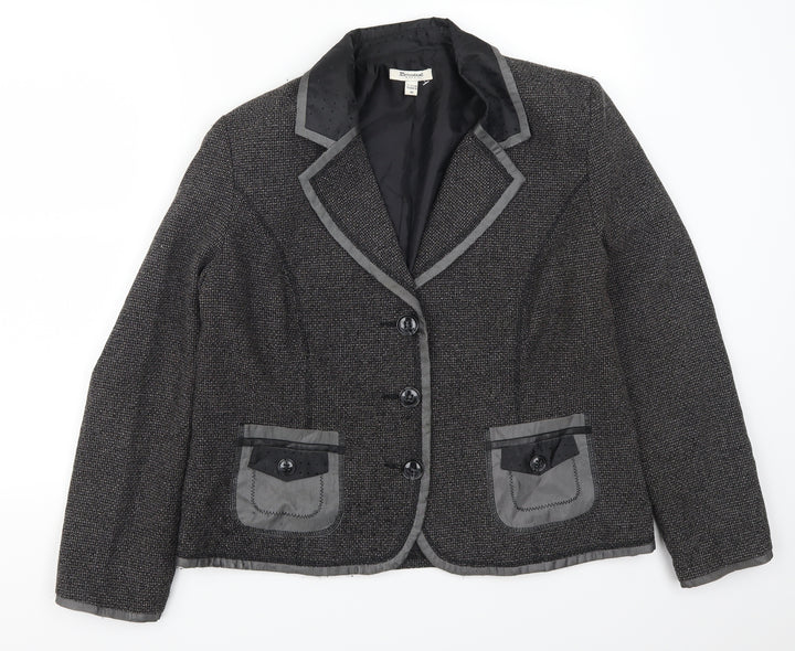 Brandter Womens Grey Jacket Size 18