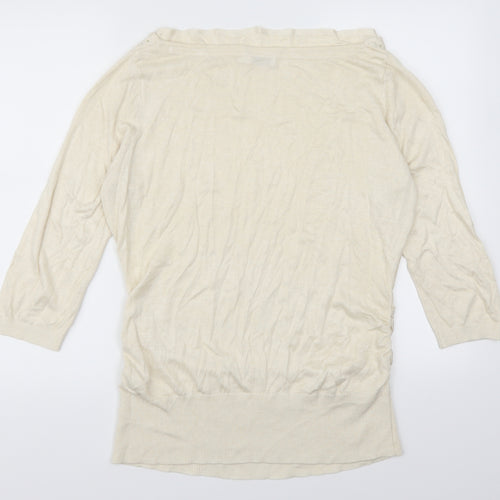 Reitmans Womens Beige  Rayon Pullover Jumper Size L