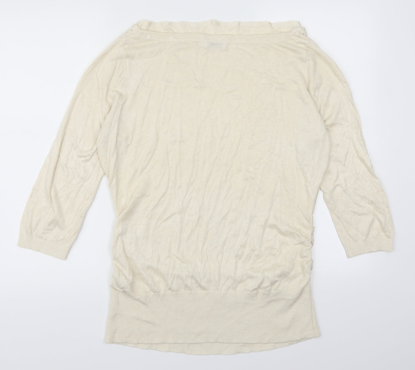 Reitmans Womens Beige  Rayon Pullover Jumper Size L