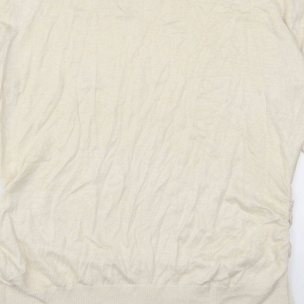 Reitmans Womens Beige  Rayon Pullover Jumper Size L
