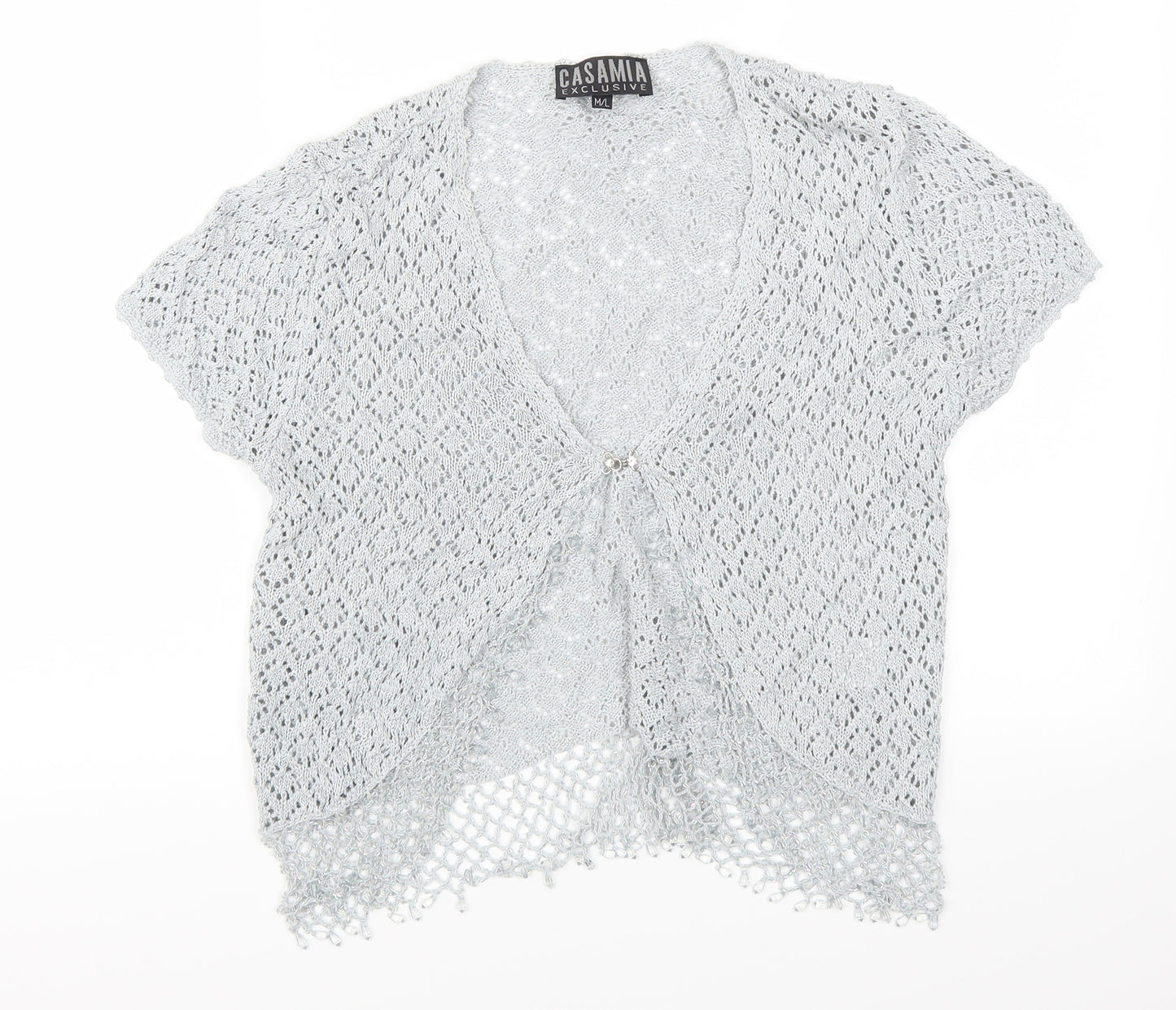 Casamia Womens Grey   Cardigan Jumper Size M