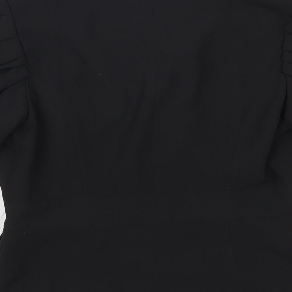 Traffic People Womens Black Floral  Jacket  Size S