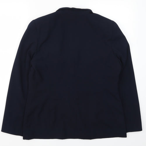 Classics Womens Blue   Jacket Suit Jacket Size 14