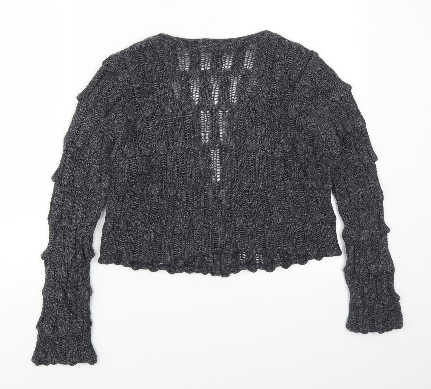 Per Una Womens Grey   Cardigan Jumper Size 12