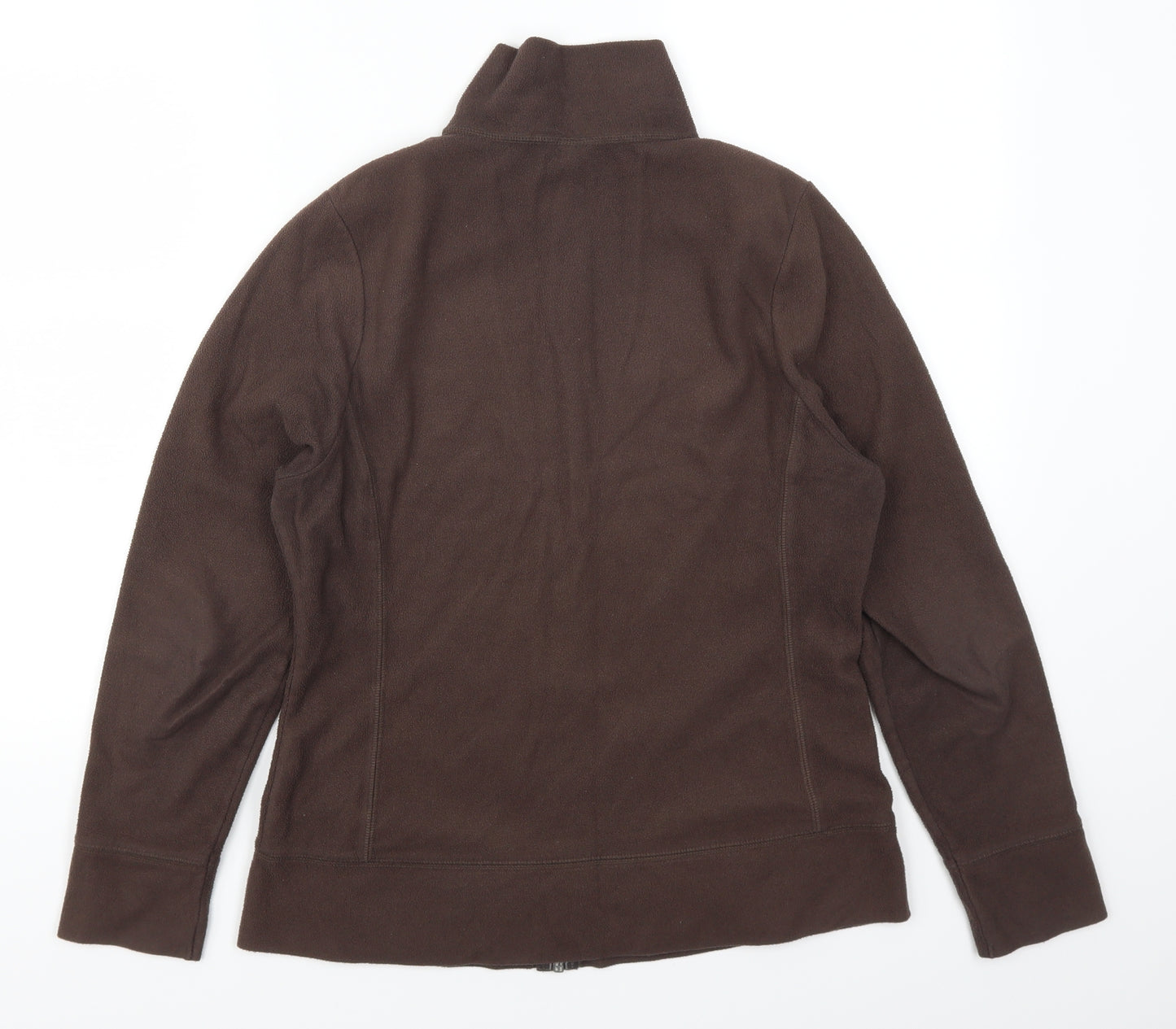 Preworn Womens Brown  Fleece Jacket  Size 14