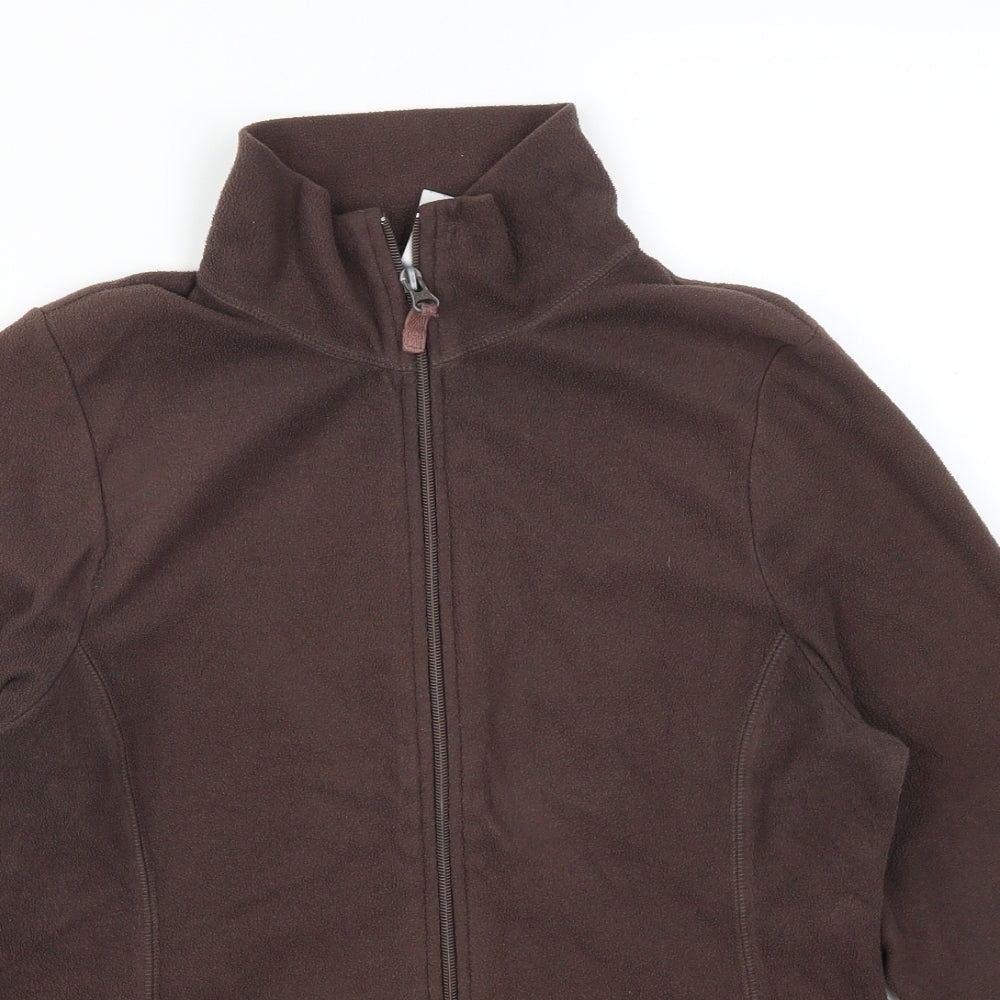 Preworn Womens Brown  Fleece Jacket  Size 14