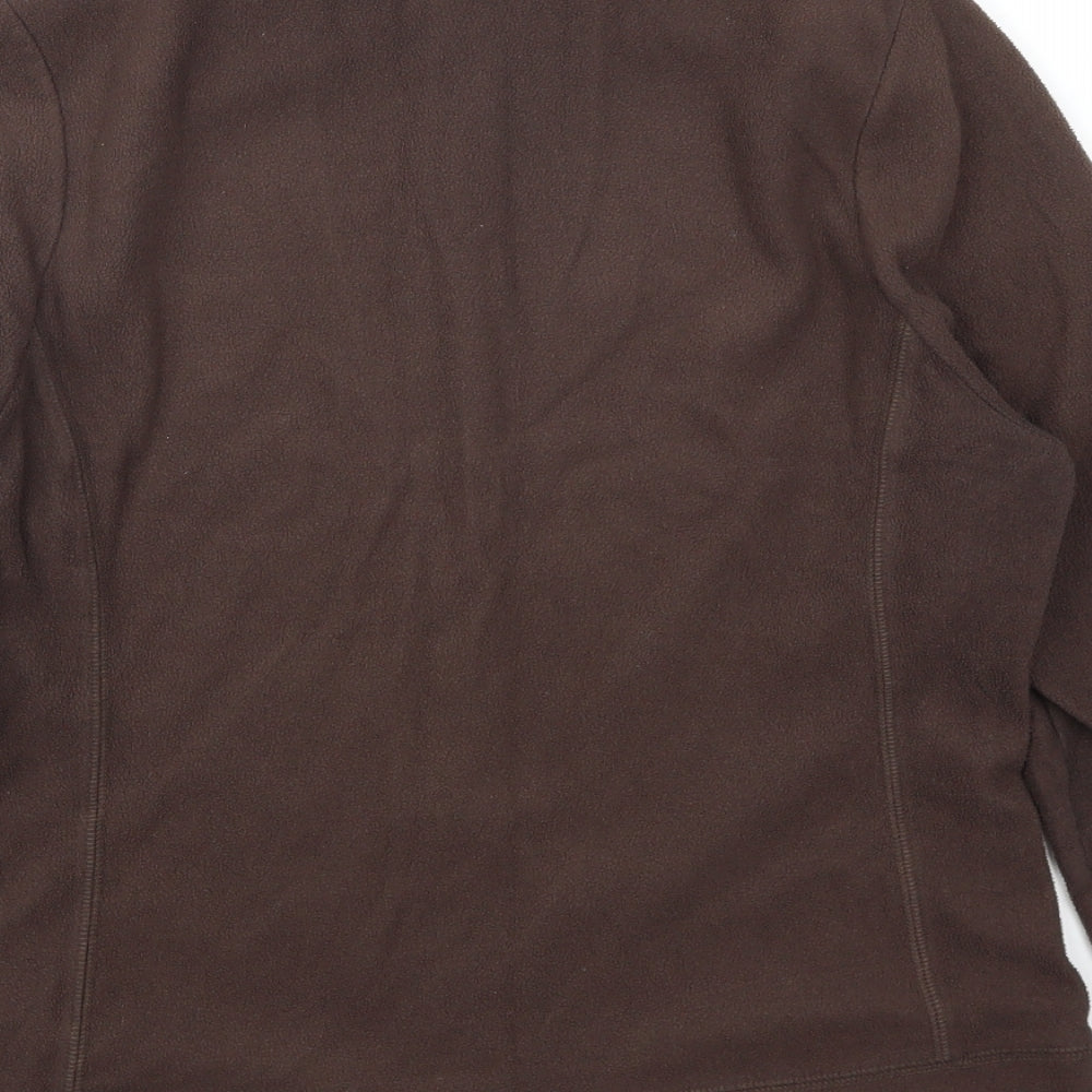 Preworn Womens Brown  Fleece Jacket  Size 14