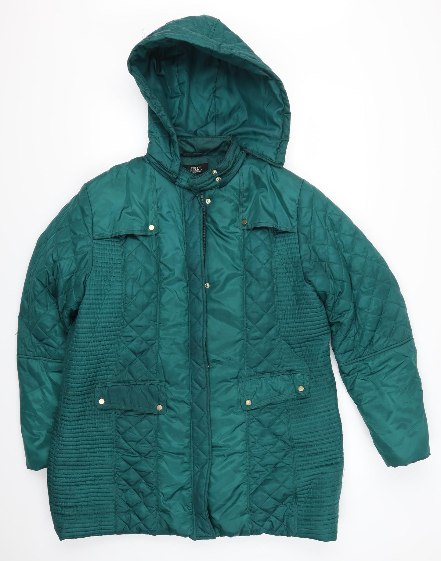 JBC Womens Green   Quilted Coat Size 18