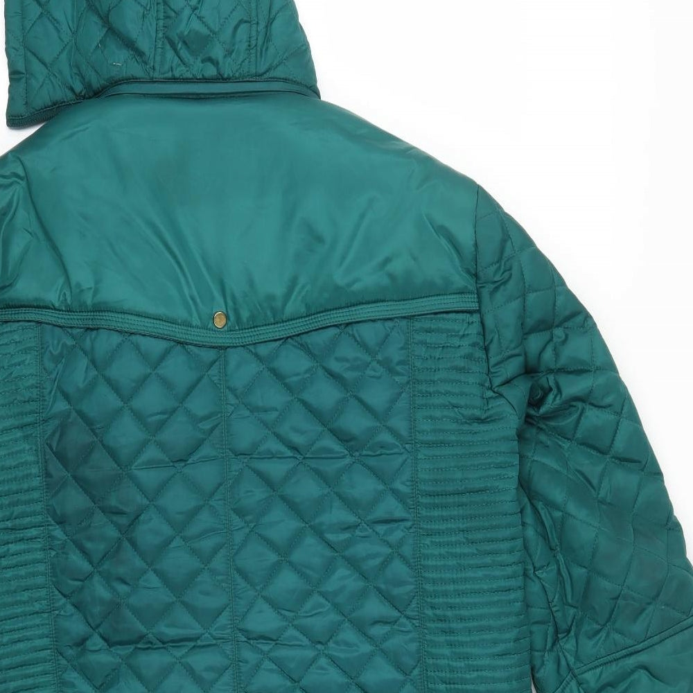 JBC Womens Green   Quilted Coat Size 18
