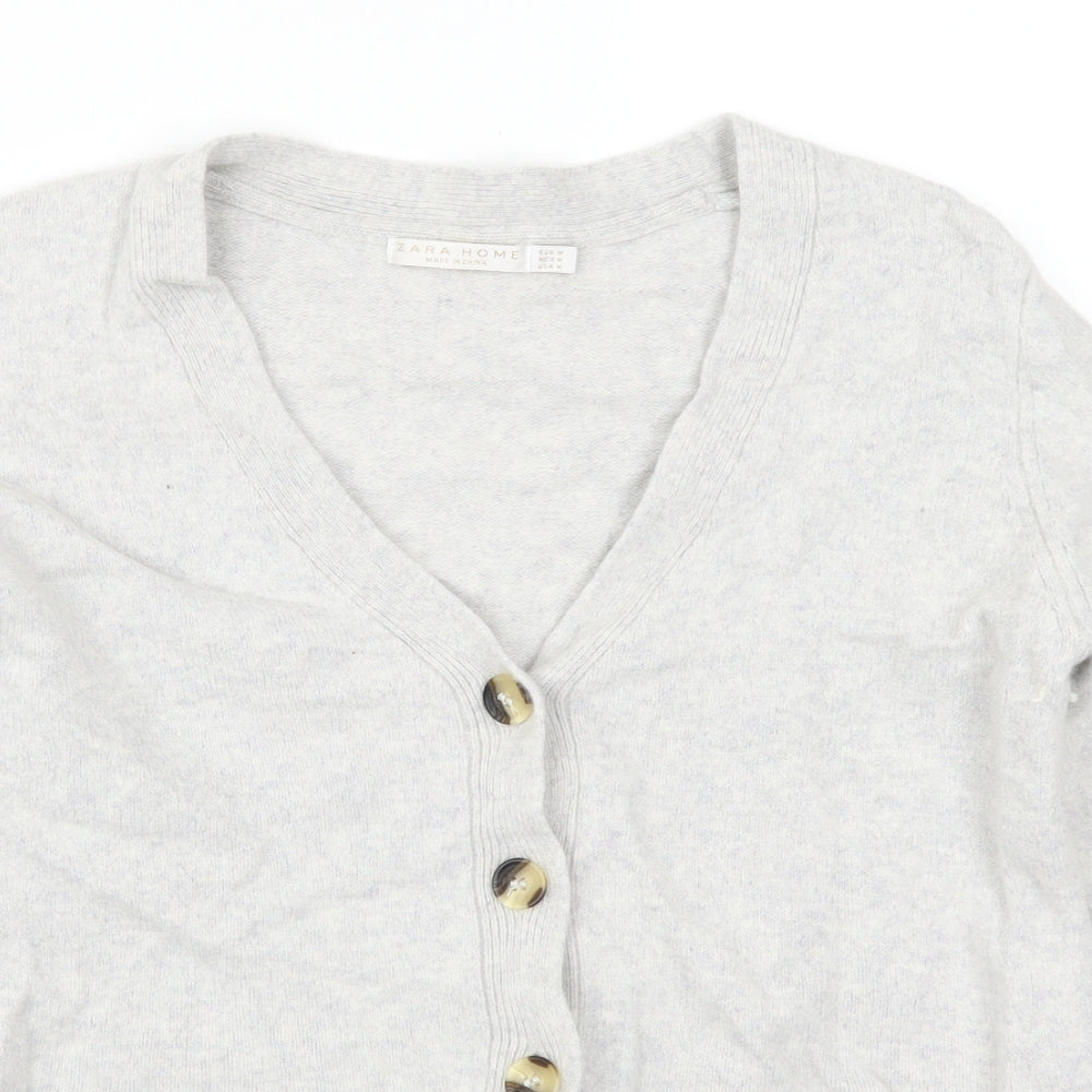 Zara Womens Grey   Cardigan Jumper Size M