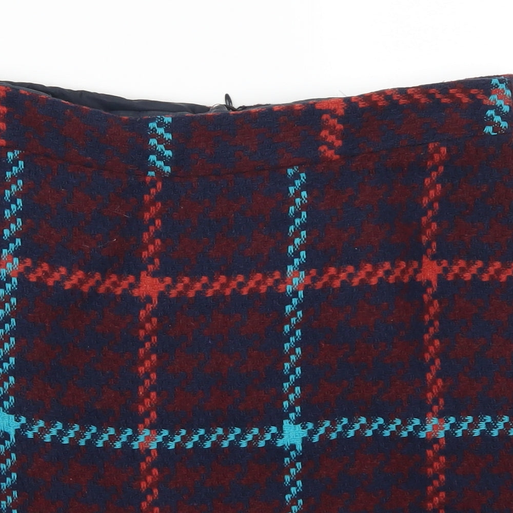 Papaya Womens Red Check  A-Line Skirt Size 12