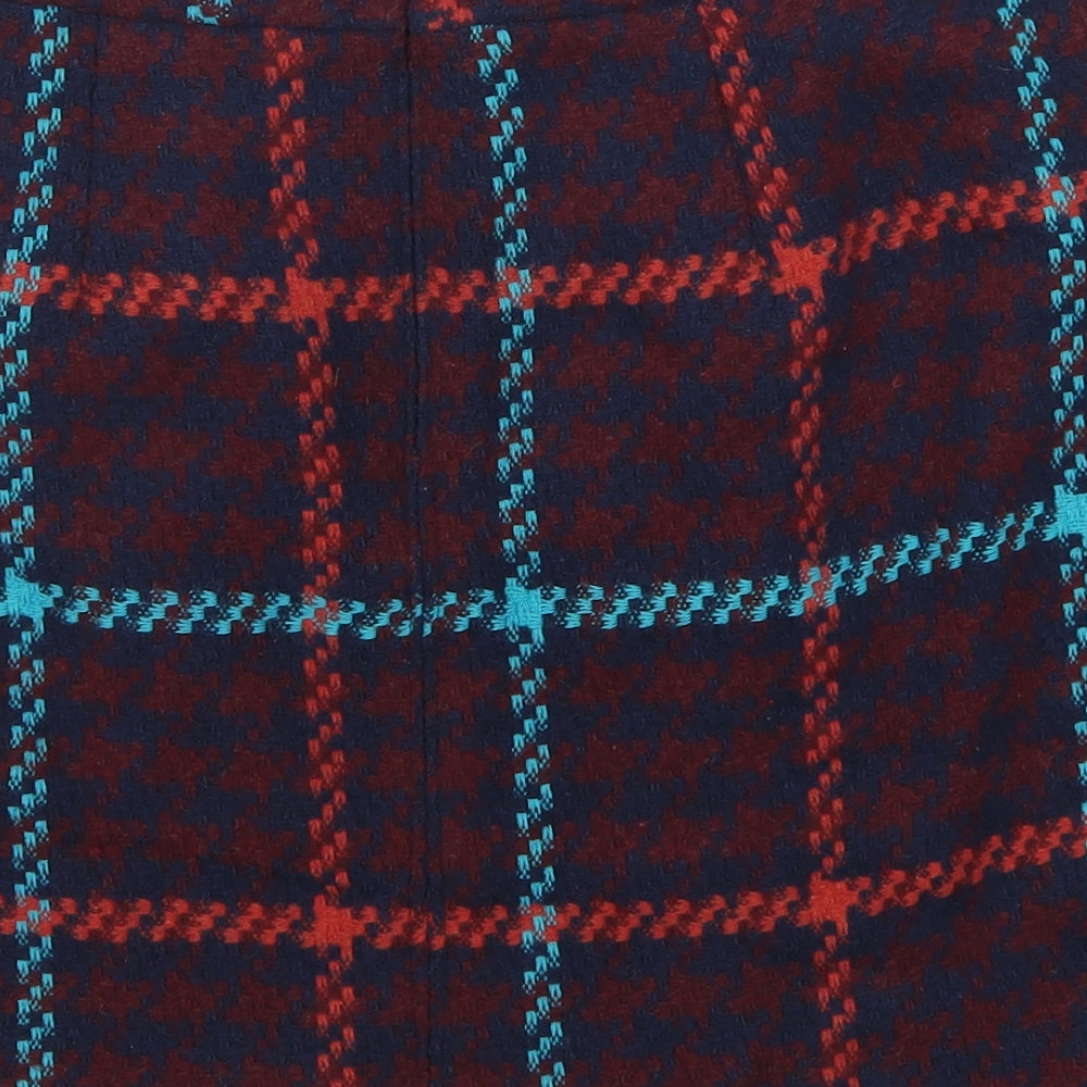 Papaya Womens Red Check  A-Line Skirt Size 12