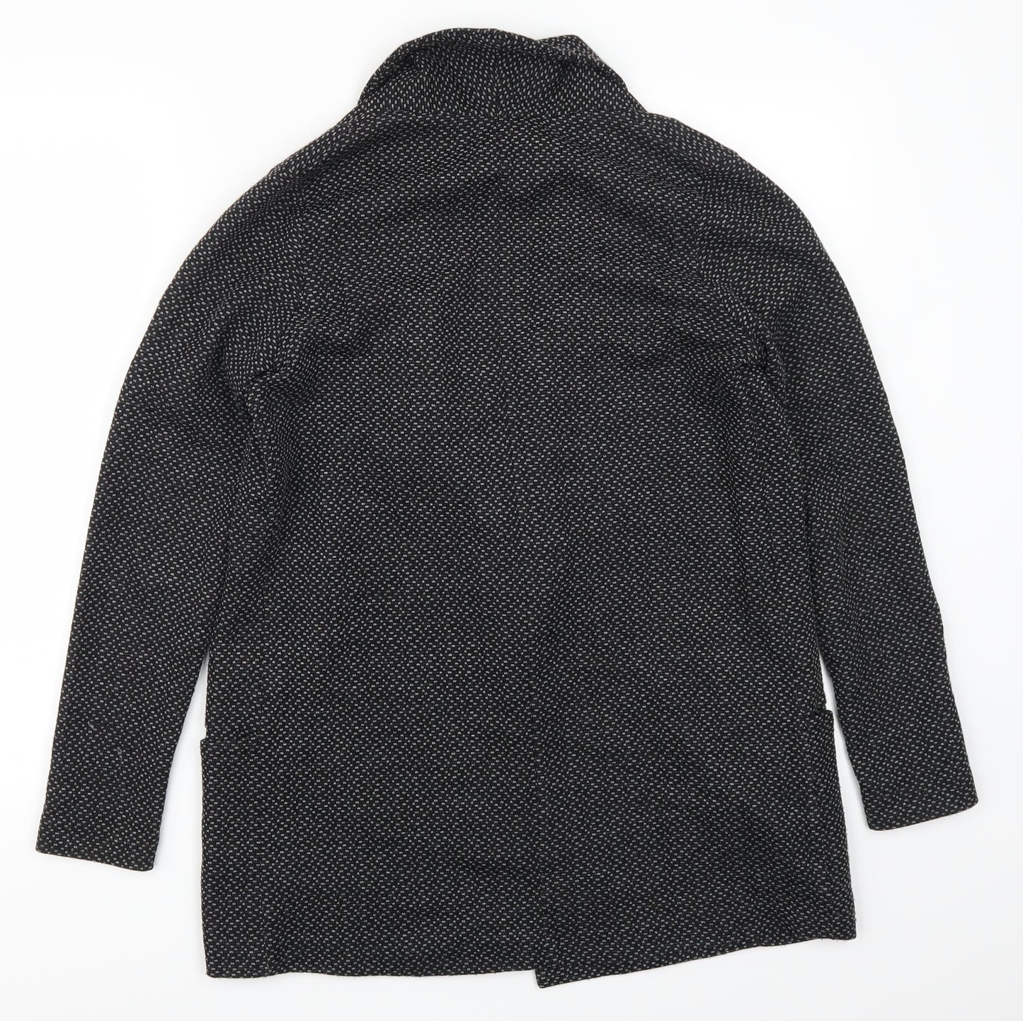 River Island Womens Grey Polka Dot  Jacket Coatigan Size 8
