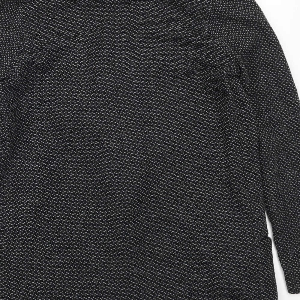 River Island Womens Grey Polka Dot  Jacket Coatigan Size 8