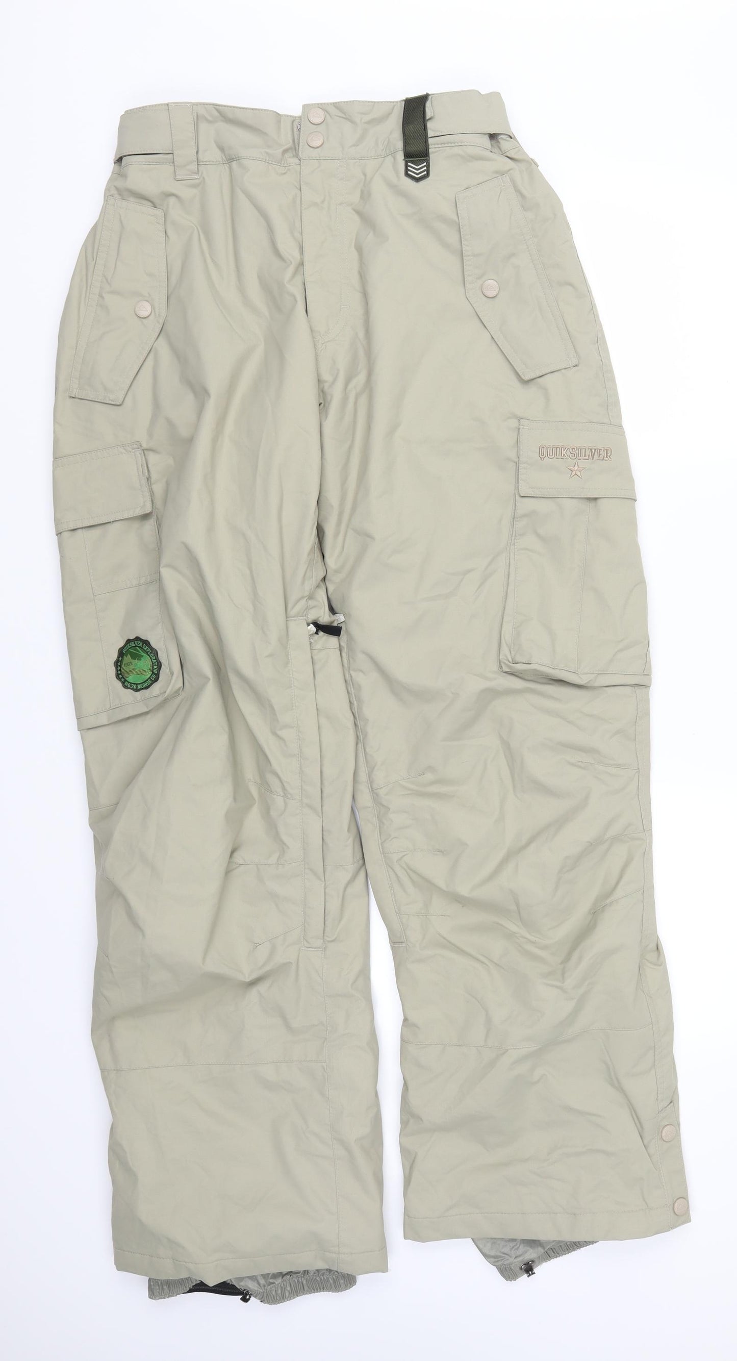 Quicksilver Mens Beige   Cargo Trousers Size 29 L30 in