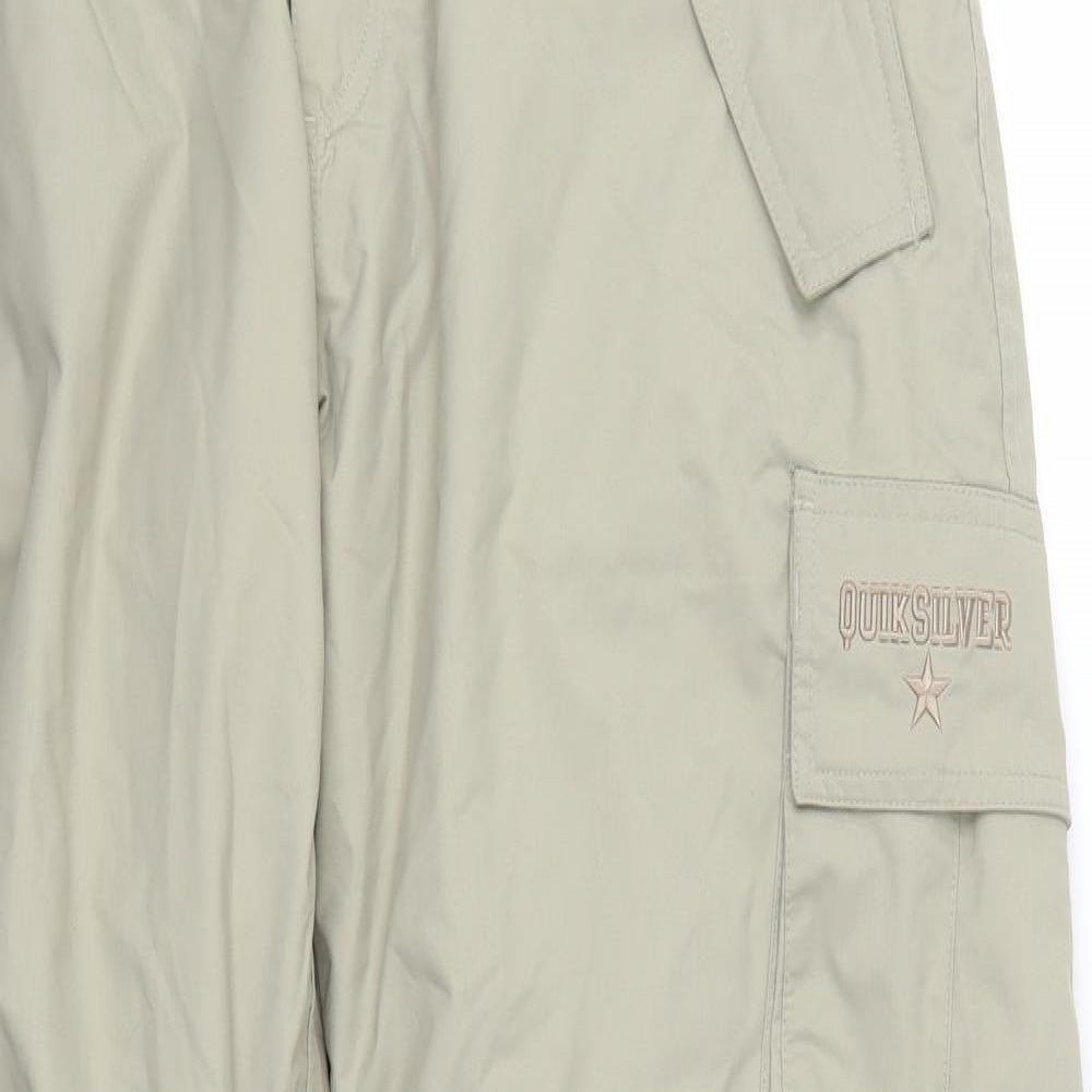 Quicksilver Mens Beige   Cargo Trousers Size 29 L30 in