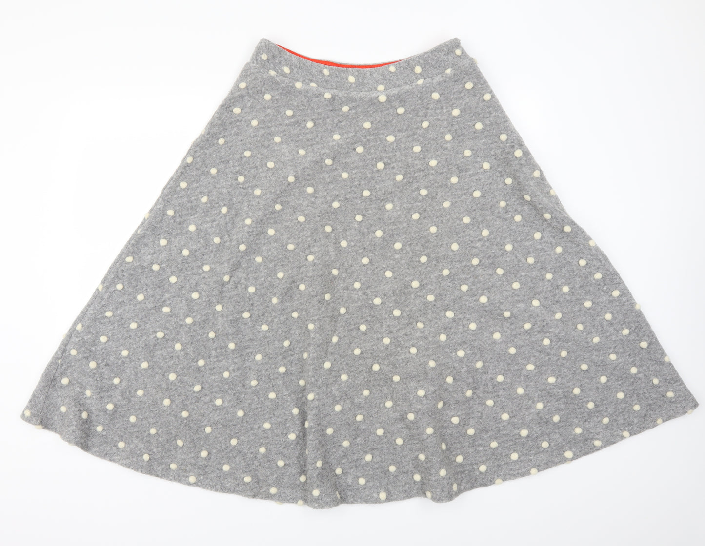 Anthropologie Womens Grey Polka Dot  Maxi Skirt Size M