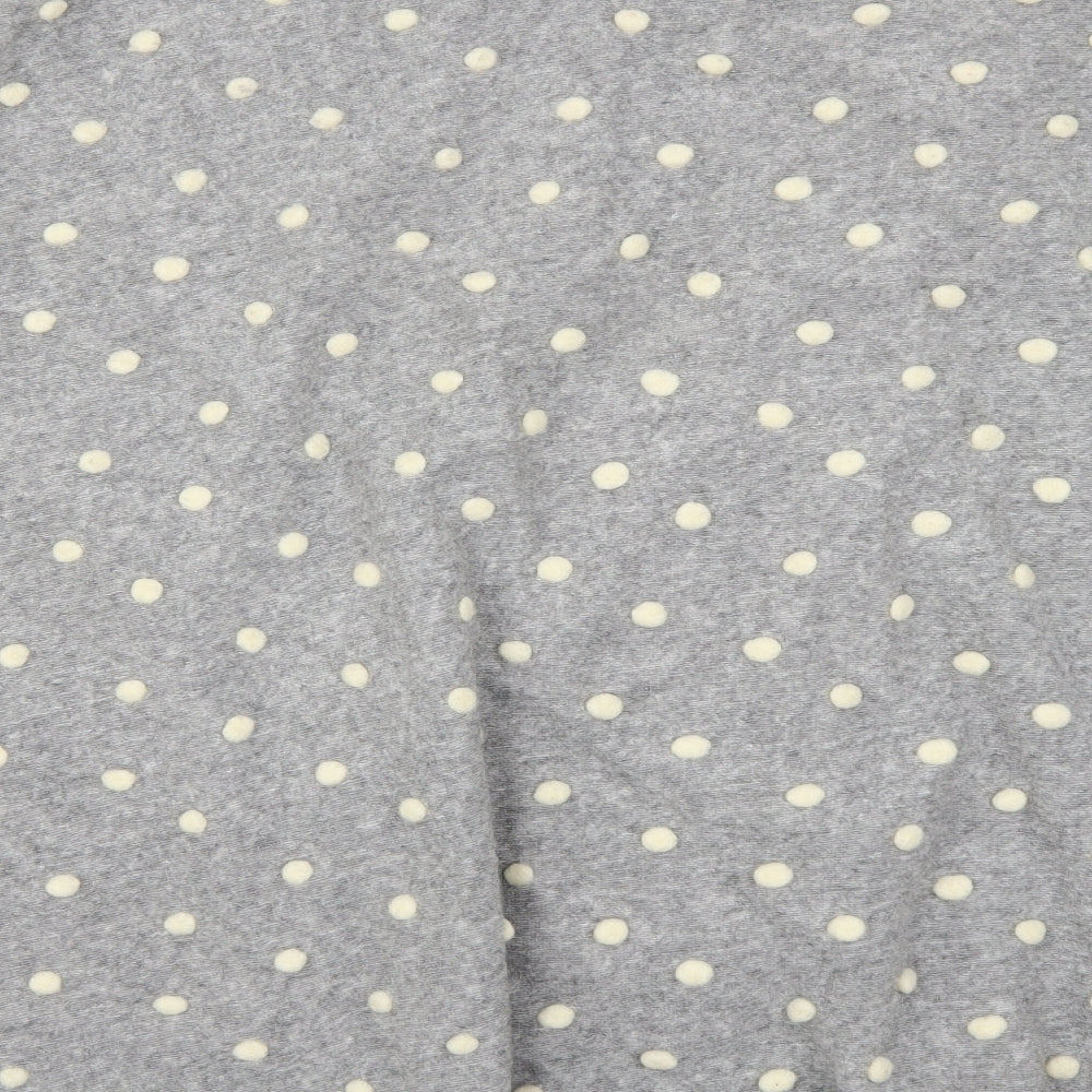 Anthropologie Womens Grey Polka Dot  Maxi Skirt Size M
