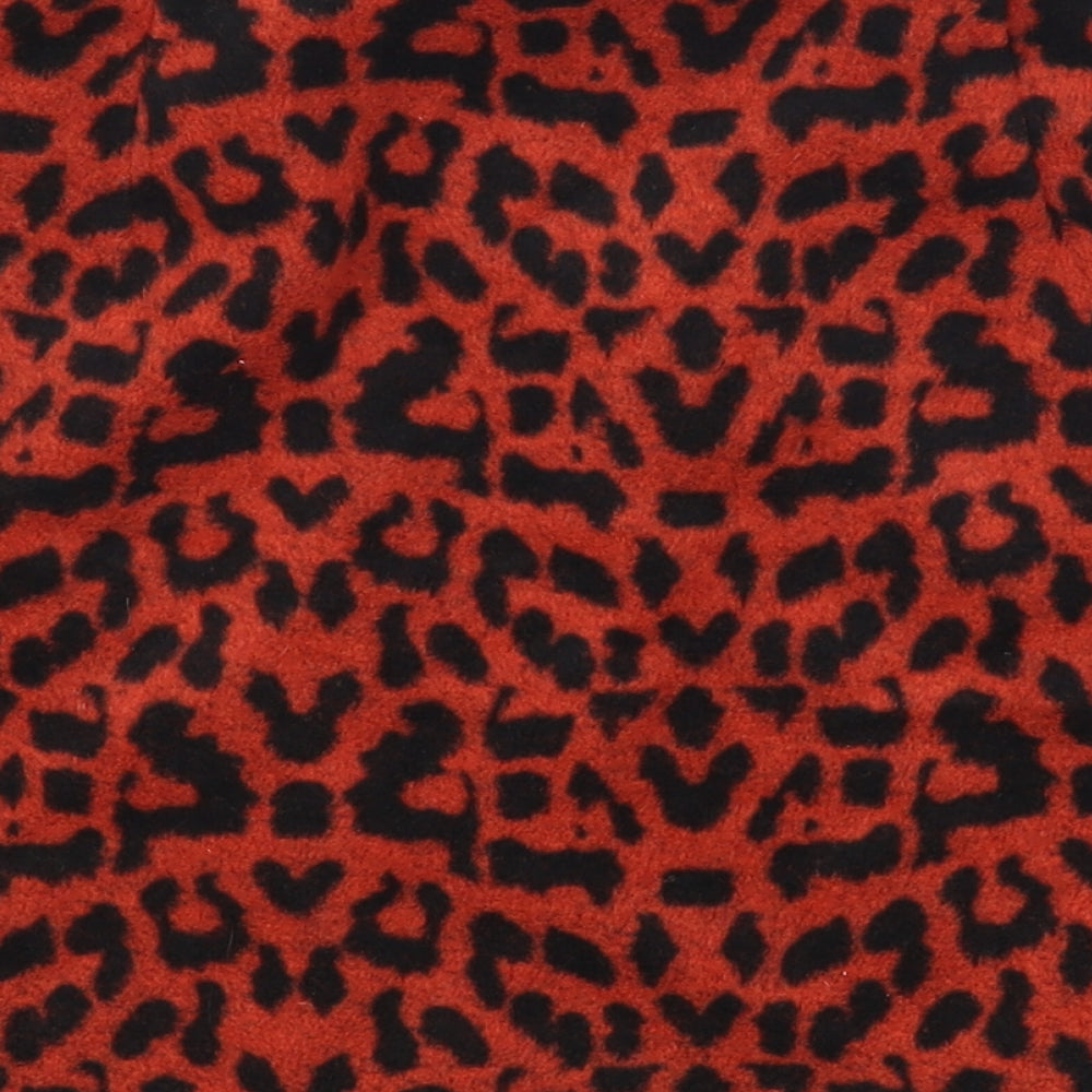 Primark Womens Red Animal Print  Mini Skirt Size 16
