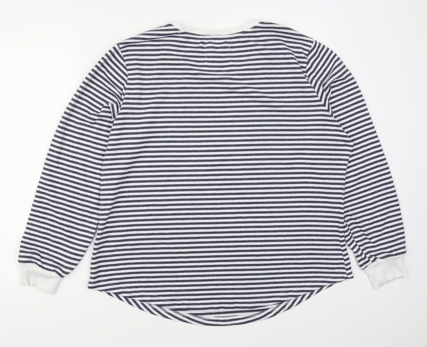 F&F Womens Blue Striped Rayon Top Pyjama Top Size 20
