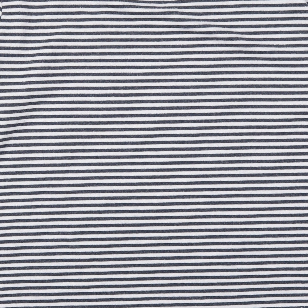 F&F Womens Blue Striped Rayon Top Pyjama Top Size 20