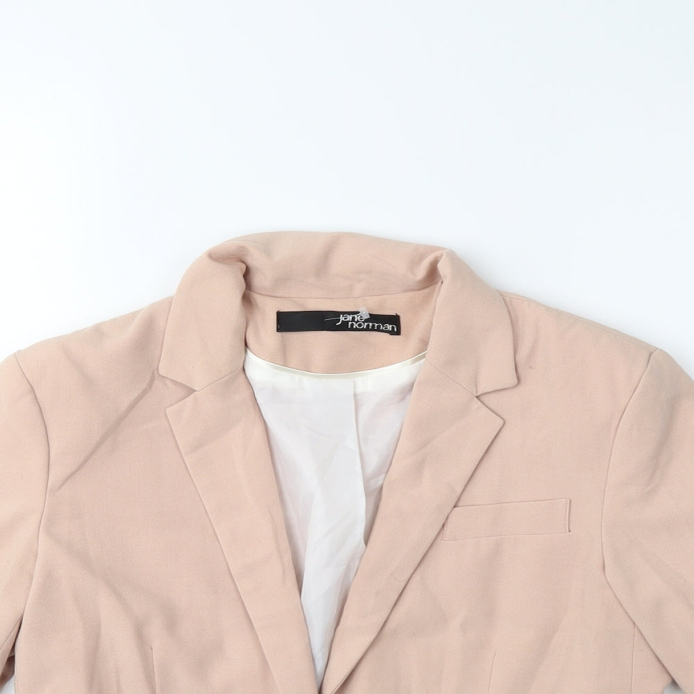 Jane Norman Womens Pink   Jacket Blazer Size 10