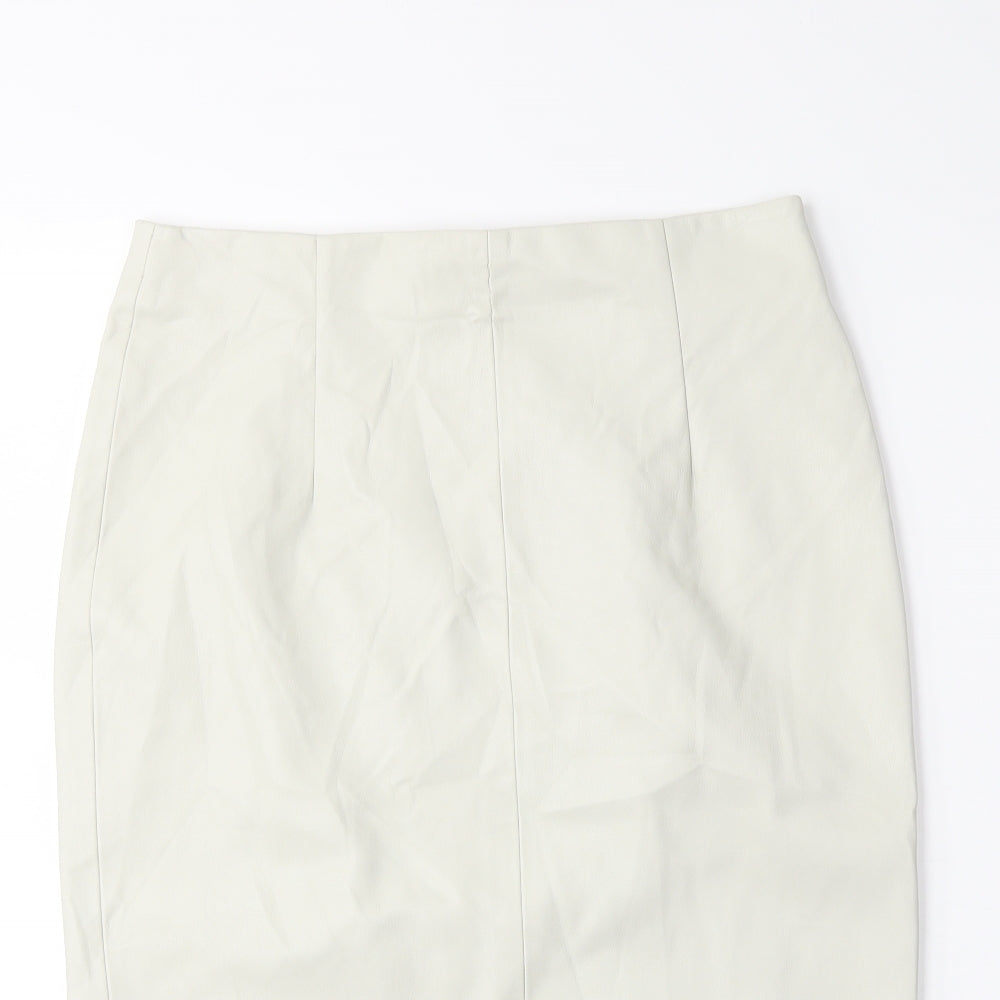 Zara Womens Grey   Straight & Pencil Skirt Size L