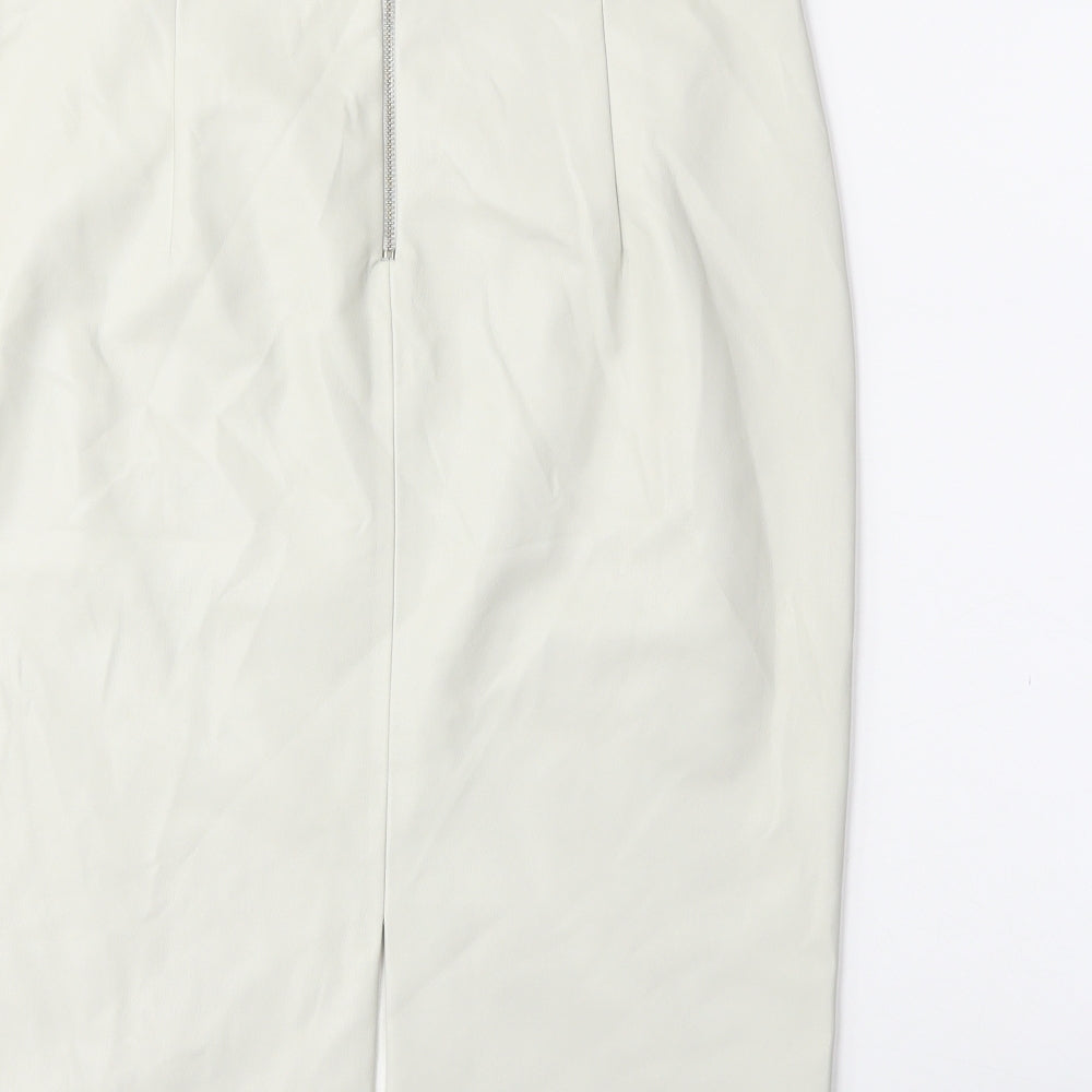Zara Womens Grey   Straight & Pencil Skirt Size L