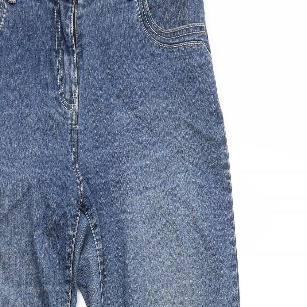 TU Womens Blue  Denim Straight Jeans Size 16 L27 in