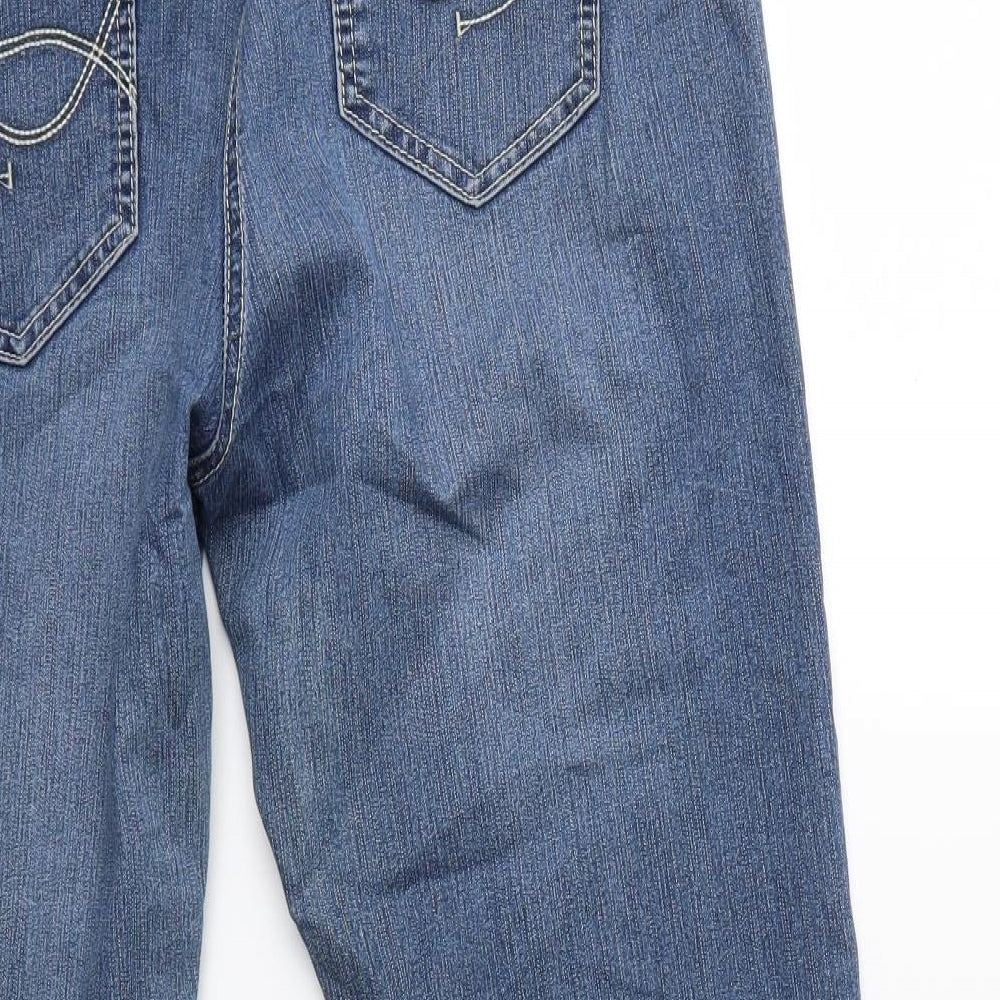 TU Womens Blue  Denim Straight Jeans Size 16 L27 in